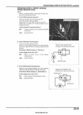 2005-2006 Honda ATV TRX500FE/FM/TM FourTrax Foreman Factory Service Manual, Page 429