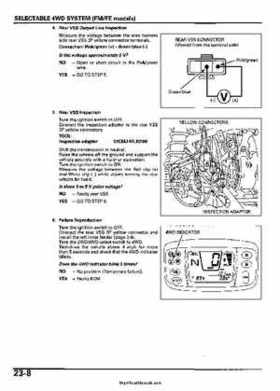 2005-2006 Honda ATV TRX500FE/FM/TM FourTrax Foreman Factory Service Manual, Page 432