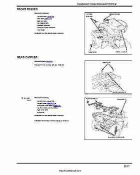 2005-2008 Honda ATV TRX500FA/FGA Fourtrax, Rubicon Factory Service Manual, Page 61
