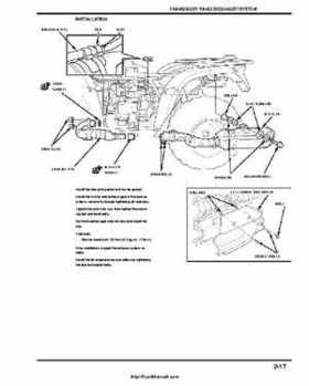 2005-2008 Honda ATV TRX500FA/FGA Fourtrax, Rubicon Factory Service Manual, Page 67