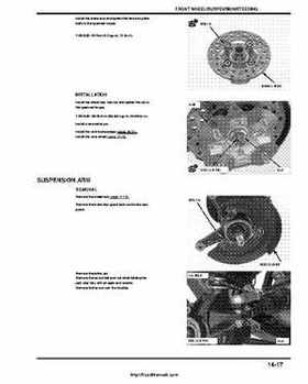 2005-2008 Honda ATV TRX500FA/FGA Fourtrax, Rubicon Factory Service Manual, Page 285