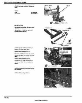 2005-2008 Honda ATV TRX500FA/FGA Fourtrax, Rubicon Factory Service Manual, Page 292