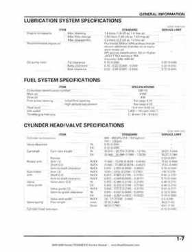 2005-2009 Honda TRX400EX/TRX400X Service Manual, Page 11