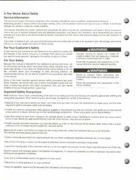 2005-2011 Honda FourTrax Foreman TRX500 FE/FPE/FM/FPM/TM Service Manual, Page 2