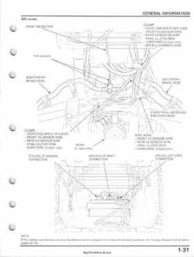 2005-2011 Honda FourTrax Foreman TRX500 FE/FPE/FM/FPM/TM Service Manual, Page 35