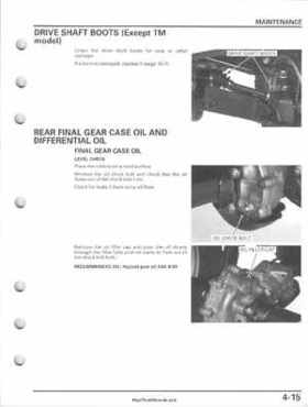 2005-2011 Honda FourTrax Foreman TRX500 FE/FPE/FM/FPM/TM Service Manual, Page 93