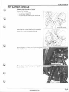 2005-2011 Honda FourTrax Foreman TRX500 FE/FPE/FM/FPM/TM Service Manual, Page 121