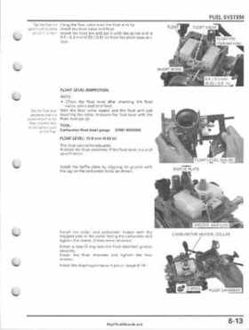 2005-2011 Honda FourTrax Foreman TRX500 FE/FPE/FM/FPM/TM Service Manual, Page 129