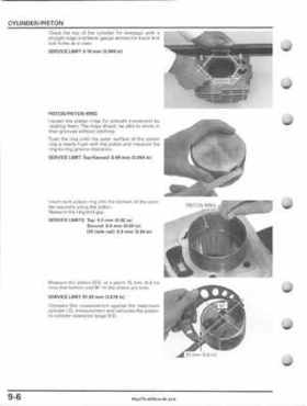 2005-2011 Honda FourTrax Foreman TRX500 FE/FPE/FM/FPM/TM Service Manual, Page 182