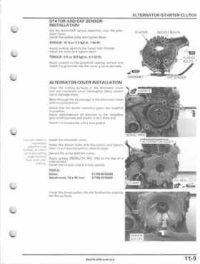 2005-2011 Honda FourTrax Foreman TRX500 FE/FPE/FM/FPM/TM Service Manual, Page 221