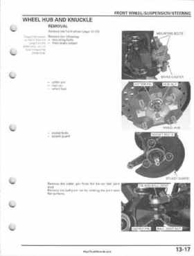 2005-2011 Honda FourTrax Foreman TRX500 FE/FPE/FM/FPM/TM Service Manual, Page 275