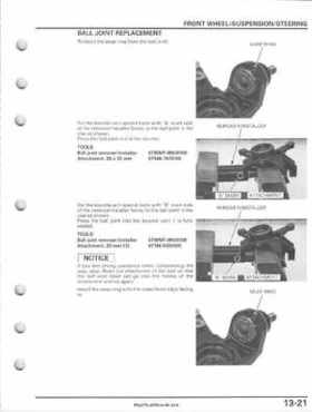 2005-2011 Honda FourTrax Foreman TRX500 FE/FPE/FM/FPM/TM Service Manual, Page 279
