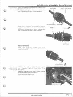 2005-2011 Honda FourTrax Foreman TRX500 FE/FPE/FM/FPM/TM Service Manual, Page 349