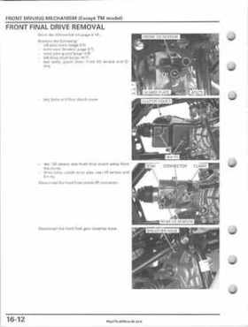 2005-2011 Honda FourTrax Foreman TRX500 FE/FPE/FM/FPM/TM Service Manual, Page 350