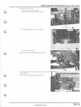 2005-2011 Honda FourTrax Foreman TRX500 FE/FPE/FM/FPM/TM Service Manual, Page 351