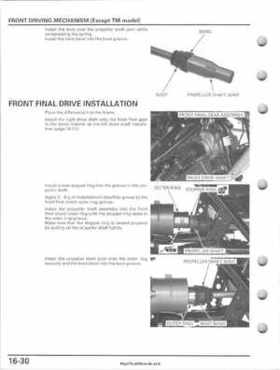 2005-2011 Honda FourTrax Foreman TRX500 FE/FPE/FM/FPM/TM Service Manual, Page 368