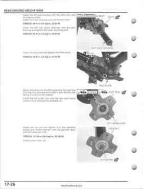 2005-2011 Honda FourTrax Foreman TRX500 FE/FPE/FM/FPM/TM Service Manual, Page 398