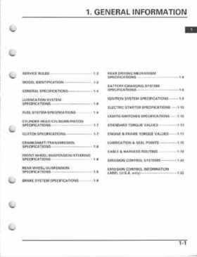 2005-2011 Honda Recon TRX250TE/TM service manual, Page 4