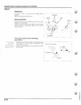 2005-2011 Honda Recon TRX250TE/TM service manual, Page 39