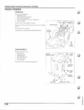 2005-2011 Honda Recon TRX250TE/TM service manual, Page 43