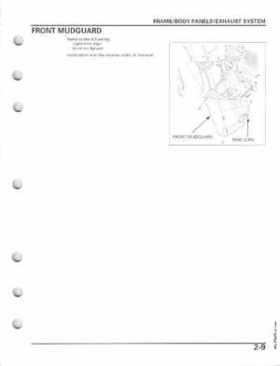 2005-2011 Honda Recon TRX250TE/TM service manual, Page 44