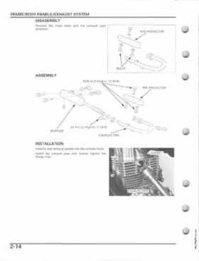2005-2011 Honda Recon TRX250TE/TM service manual, Page 49