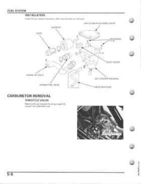 2005-2011 Honda Recon TRX250TE/TM service manual, Page 90