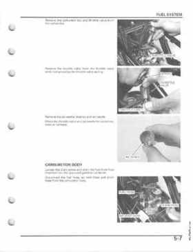 2005-2011 Honda Recon TRX250TE/TM service manual, Page 91