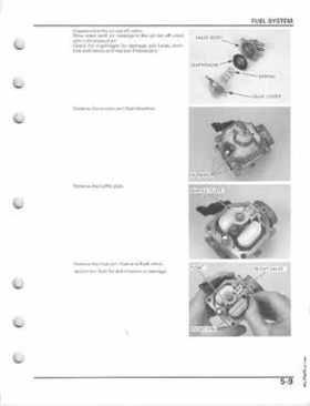 2005-2011 Honda Recon TRX250TE/TM service manual, Page 93