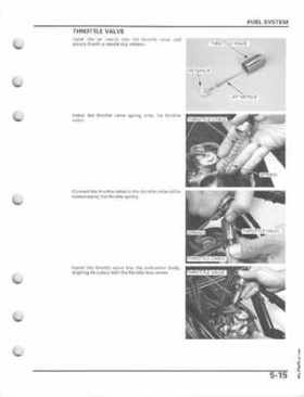 2005-2011 Honda Recon TRX250TE/TM service manual, Page 99