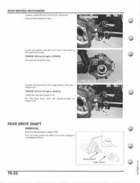 2005-2011 Honda Recon TRX250TE/TM service manual, Page 318