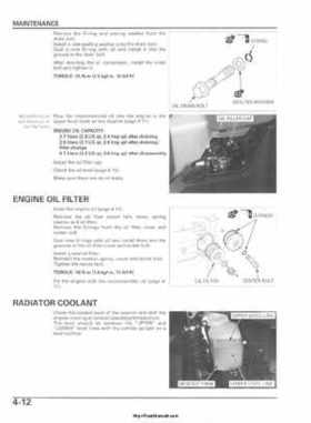 2006-2009 Honda TRX680 (TRX 680 FA-FGA) Factory Service Manual, Page 91