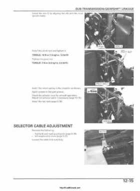 2006-2009 Honda TRX680 (TRX 680 FA-FGA) Factory Service Manual, Page 267