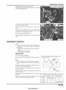 2006-2009 Honda TRX680 (TRX 680 FA-FGA) Factory Service Manual, Page 327