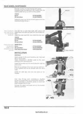 2006-2009 Honda TRX680 (TRX 680 FA-FGA) Factory Service Manual, Page 398