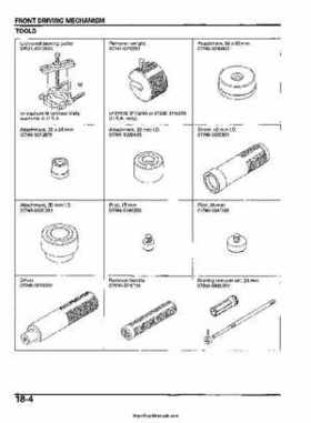 2006-2009 Honda TRX680 (TRX 680 FA-FGA) Factory Service Manual, Page 448