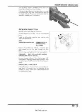 2006-2009 Honda TRX680 (TRX 680 FA-FGA) Factory Service Manual, Page 459