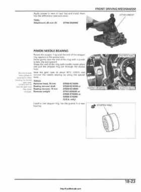 2006-2009 Honda TRX680 (TRX 680 FA-FGA) Factory Service Manual, Page 467