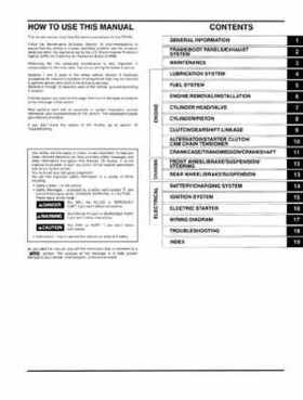 2006-2012 Honda TRX90 TRX90EX/X Service Manual, Page 3