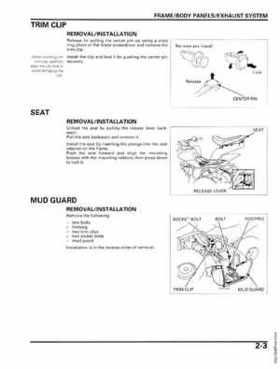 2006-2012 Honda TRX90 TRX90EX/X Service Manual, Page 29