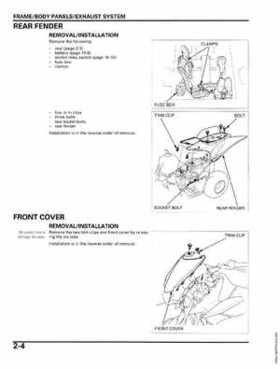 2006-2012 Honda TRX90 TRX90EX/X Service Manual, Page 30