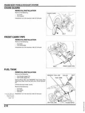 2006-2012 Honda TRX90 TRX90EX/X Service Manual, Page 32