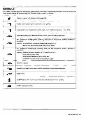 2006 Honda TRX680 Rincon Factory Service Manual, Page 4