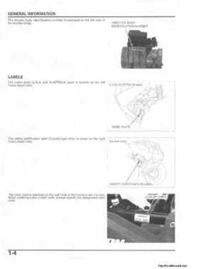 2006 Honda TRX680 Rincon Factory Service Manual, Page 8