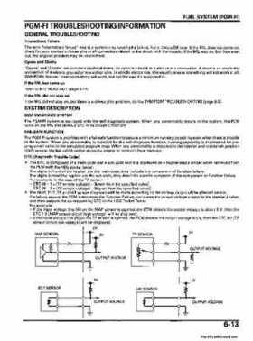 2006 Honda TRX680 Rincon Factory Service Manual, Page 129
