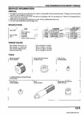 2006 Honda TRX680 Rincon Factory Service Manual, Page 255