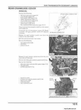 2006 Honda TRX680 Rincon Factory Service Manual, Page 257