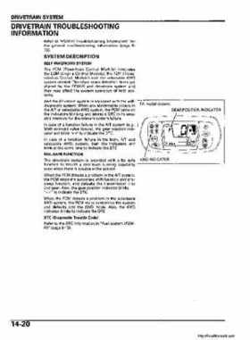 2006 Honda TRX680 Rincon Factory Service Manual, Page 302