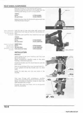 2006 Honda TRX680 Rincon Factory Service Manual, Page 398
