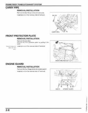 2007-2009 Honda TRX300EX TRX300X service manual, Page 36